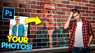 Own Wall Effect | Photoshop Editing | Photoshop Tutorial | New Style screenshot 5