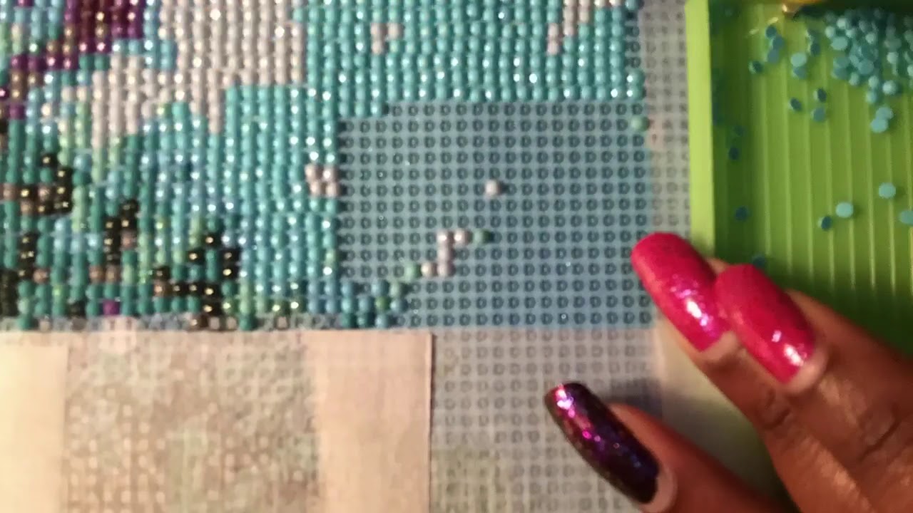 5d Diamond painting time lapse YouTube