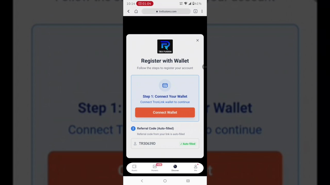 How To Register In TRX FUSION Full Proccess