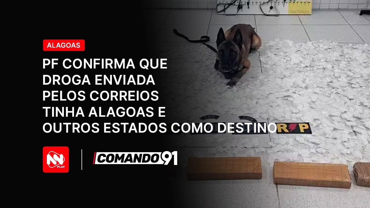 PF confirma que droga enviada pelos correios tinha Alagoas e outros estados como destino