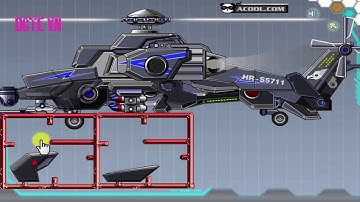 Lắp ráp robot Khủng long Máy bay trực thăng chiến đấu Robot Helicopters 1