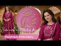 Handmade embroidery🪡 latest embroidery tutorial #viral #trending #handmade #tutorial #diy #design