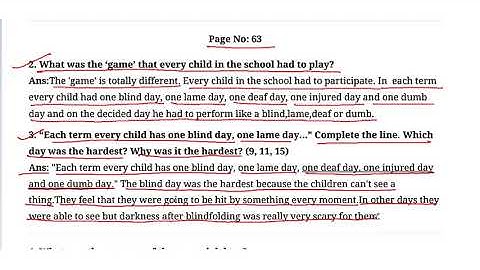 CBSE/NCERT/Class 6th/English/Chapter 5/Different Kind of school/Part 3 /Q&A