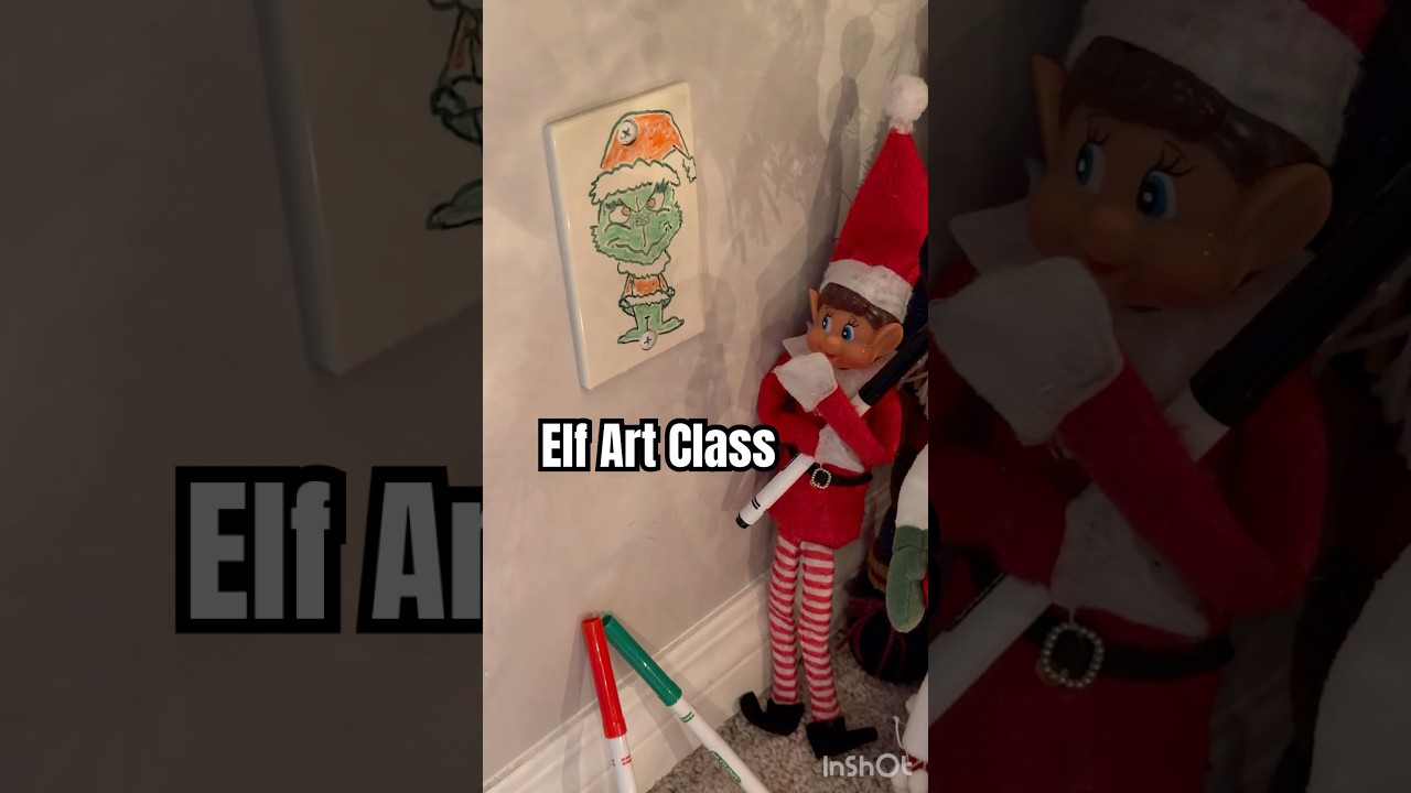 Grinch Art | Elf on the Shelf ideas
