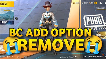 BC ADS OPTION REMOVED 😭 || PUBG LITE BC ADS PROBLEM 🙏 || PUBG LITE MOST SAD VIDEO 😭