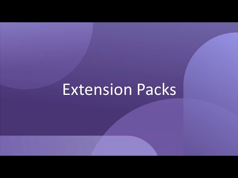 Extension Packs