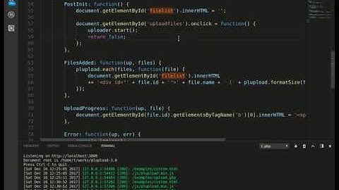 Plupload get started
