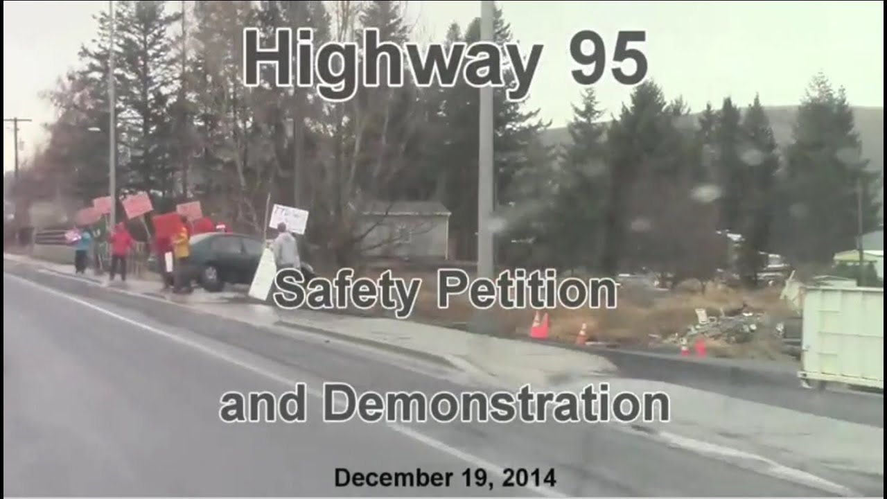 Tom Hansen US95 Safety Petition and Demonstration - December 19, 2014