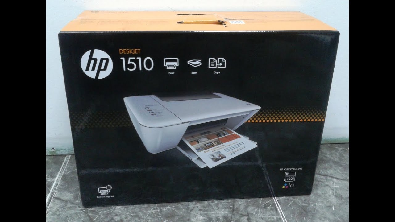 HP DeskJet 1510 All-in-One Printer Unboxing 