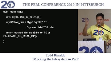 Todd Rinaldo - "Mocking the Filesystem in Perl"
