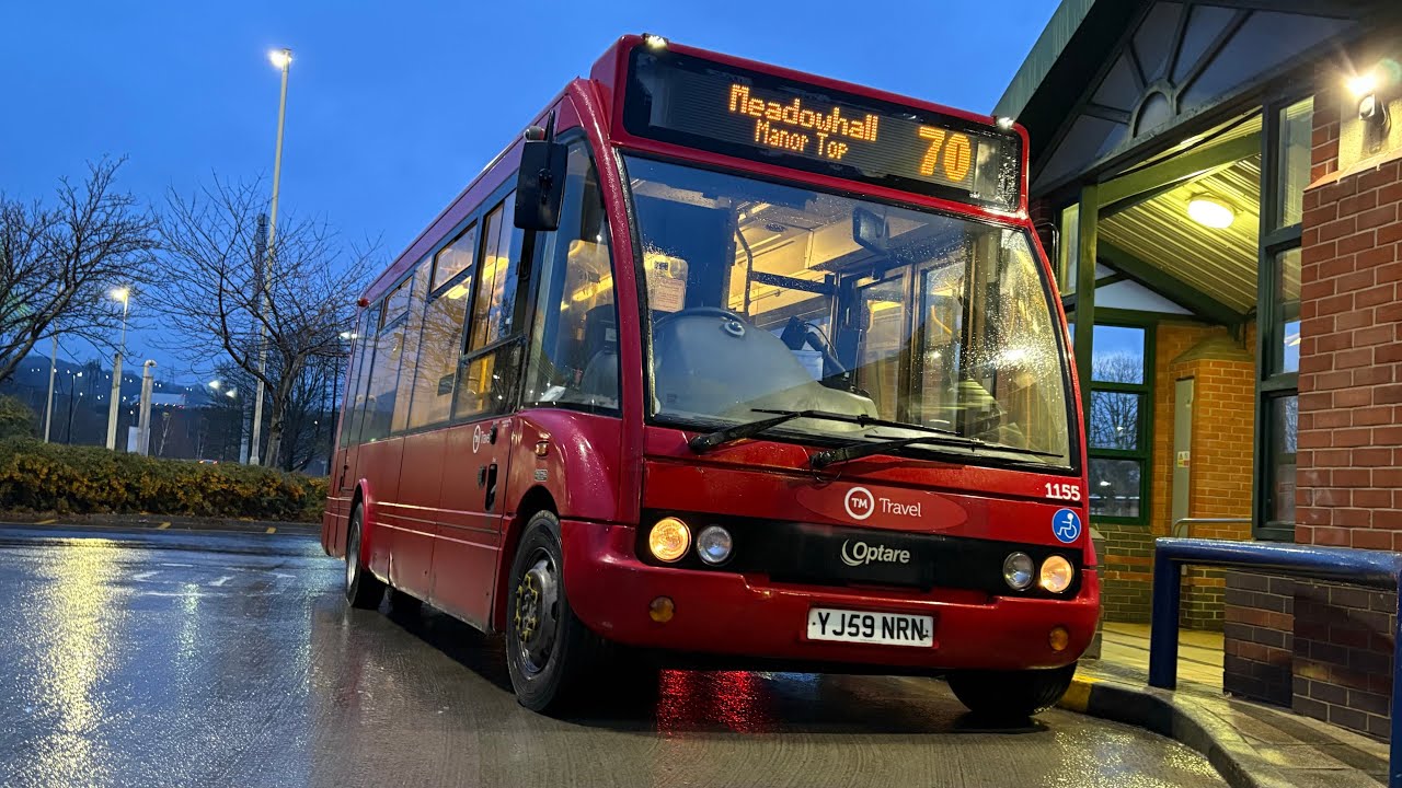 TM TRAVEL 1155 on the 70 to Meadowhall (THRASHY HOOVER)