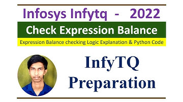 InfyTQ previous year Coding Question #11 | InfyTQ Expression Balance | InfyTQ  final round 2022