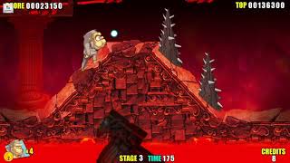 TOKI Remake Walkthrough Stage 3 - Caverns of Fire