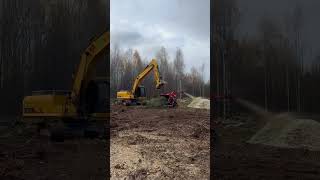 #Расчистка участка под строительство #расчистка #работа #валкадеревьев #стройка #деревья #уборка