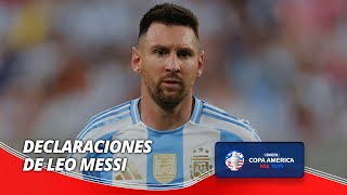 Thumbnail for Declaraciones de Leo Messi - Argentina 2-0 Canadá - Copa América 2024