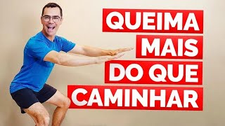 🔥 QUEIMA MAIS CALORIAS que 1 HORA de CAMINHADA NA RUA | Caminhada em casa 20 min | Aurélio Alfieri