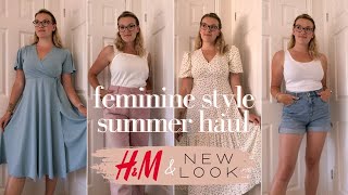 H&M AND NEW LOOK SUMMER HAUL | Feminine style | Katie la vie en rose
