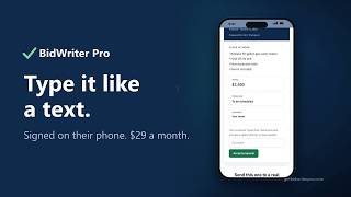 How to write a contractor estimate on your phone in under a minute (type it like a text) screenshot 2