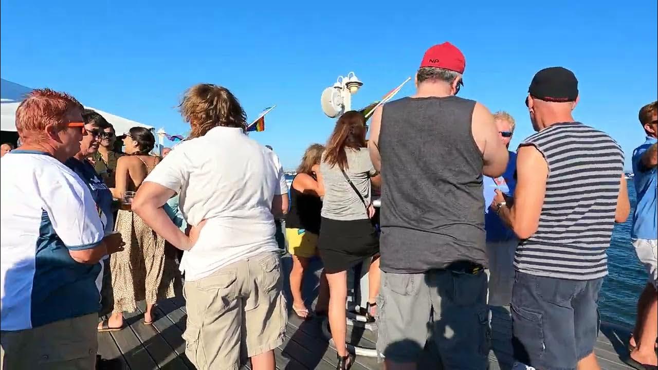 Boatslip Tea Dance Walking on the deck and watching the view of