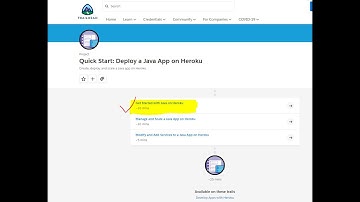 Quick Start: Deploy a Java App on Heroku | Get Started with Java on Heroku | Trailhead Salesforce