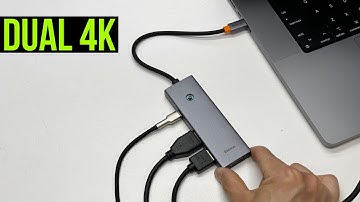 Most Compact 4K Dual Monitor Setup with Baseus 7-in-1 USB-C Hub