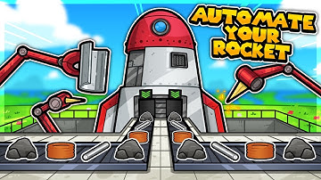 I saved the town by Automating my own Rocket Factory in Little Rocket Lab