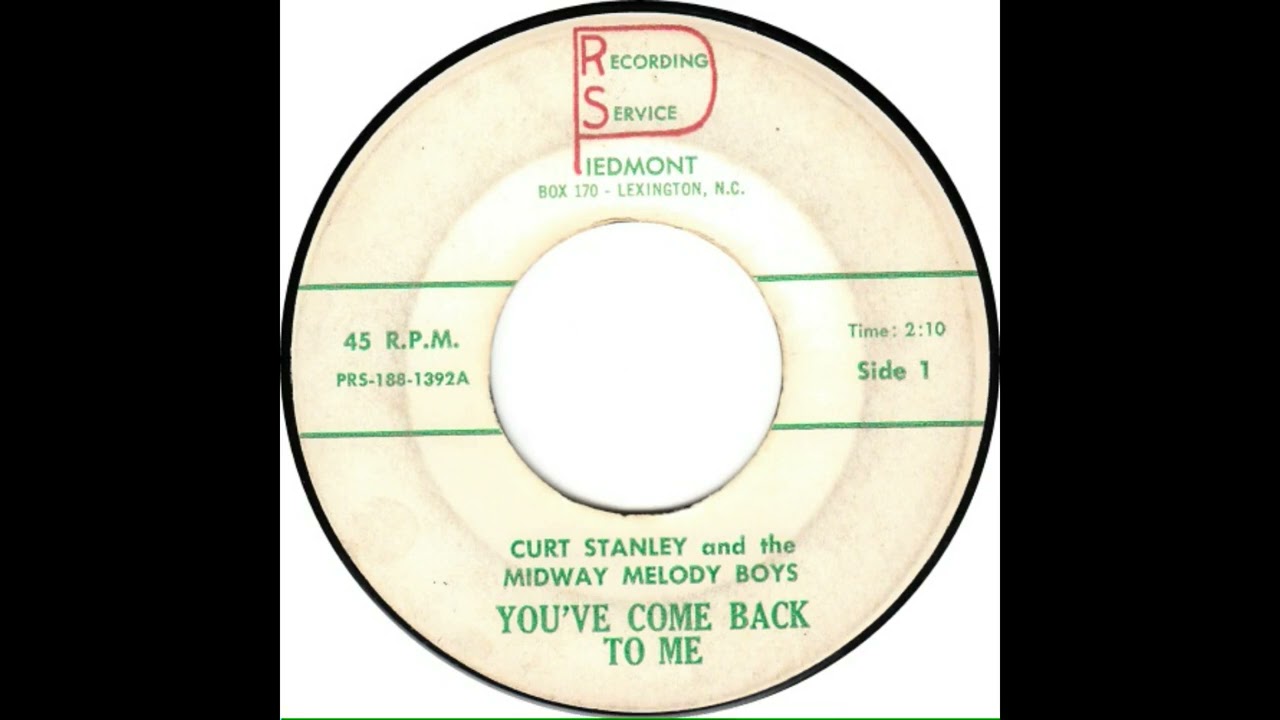 Curt Stanley And The Midway Melody Boys - You've Come Back To Me