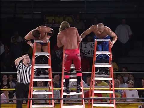 Triple Ladder Match: AJ Styles vs. Jerry Lynn vs. Low Ki