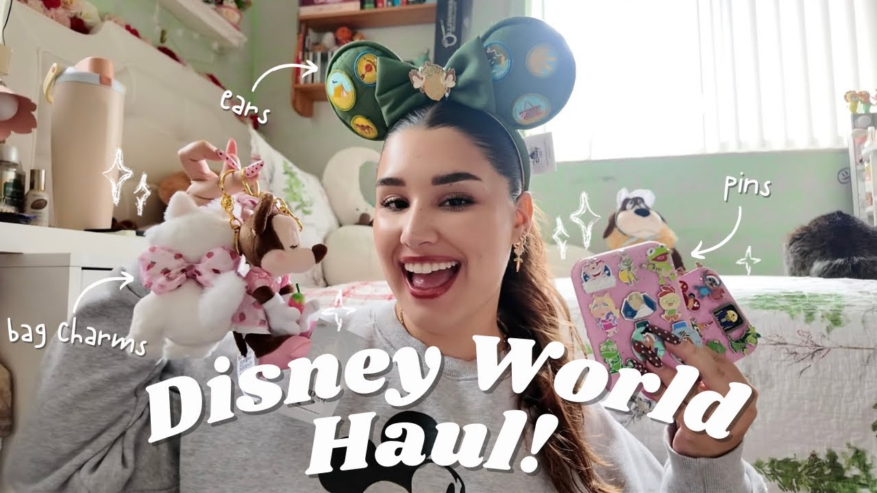 DISNEY WORLD HAUL!! pins, ears, apparel, loungefly, bag charms and more!