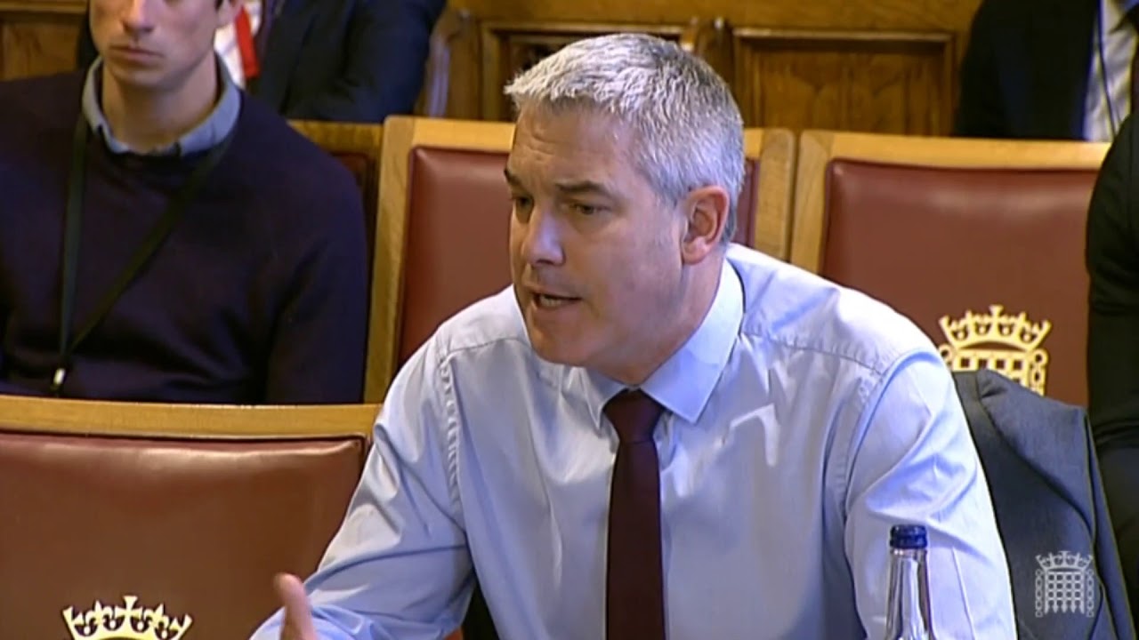 Brexit Secretary Stephen Barclay at the House of Lords EU Select Committee
