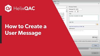 How to Create a User Message