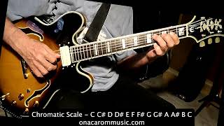 The Chromatic Scale C C# D D# E F F# G G# A A# B Scales by Marcus Nalgaber with Epiphone Sheraton