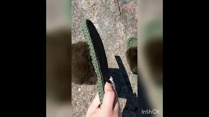 Women's House Slippers Green Fur Slippers Aesthetic Cotton Slippers