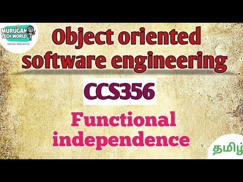 Functional independence in object oriented software engineering tamil ...