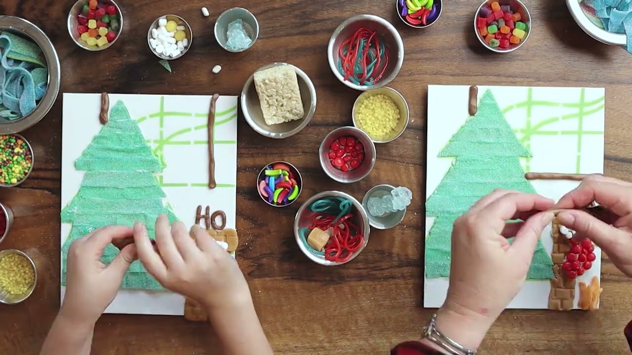 HOW TO MAKE - Candy Christmas Scene - 🍭🍬 Step by Step Tutorial - Candy Picasso Art Kit - D.I.Y.🍭🍬