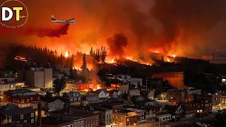 Évacuation Incendie À Summerland, Colombie - Britannique Grand Feu A Atteint 5 000 Hectares