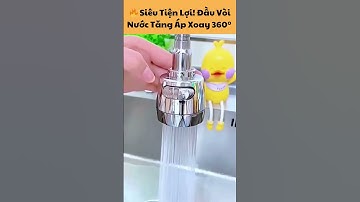 🔥 Siêu Tiện Lợi!  Đầu Vòi Nước Tăng Áp Xoay 360° – Tiết Kiệm Nước, Rửa Sạch Mọi Góc!  #dauvoitangap