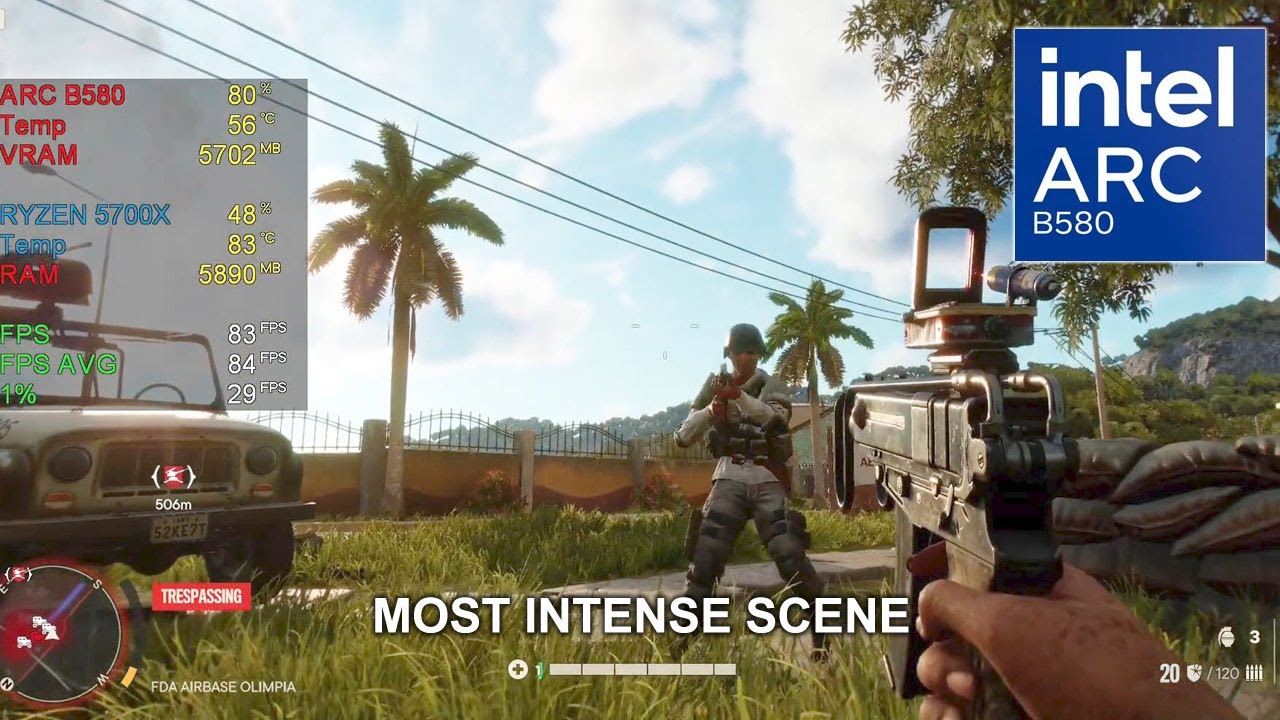 I Test Far Cry 6 Most Intense Scene - ASRock ARC B580