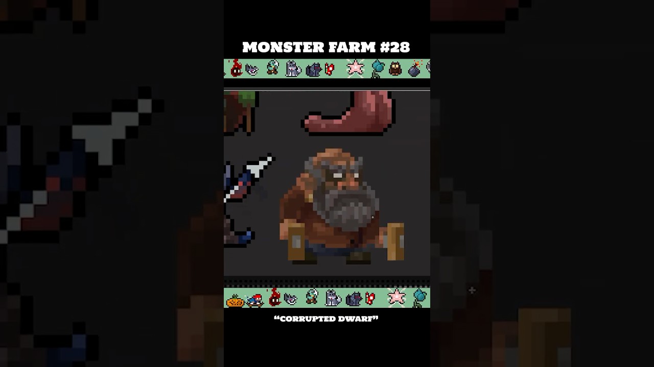 "Corrupted Dwarf" idle animation! Day 28 of my MonsterFarm 