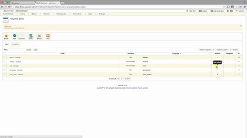 Joomla Template Manager Templates