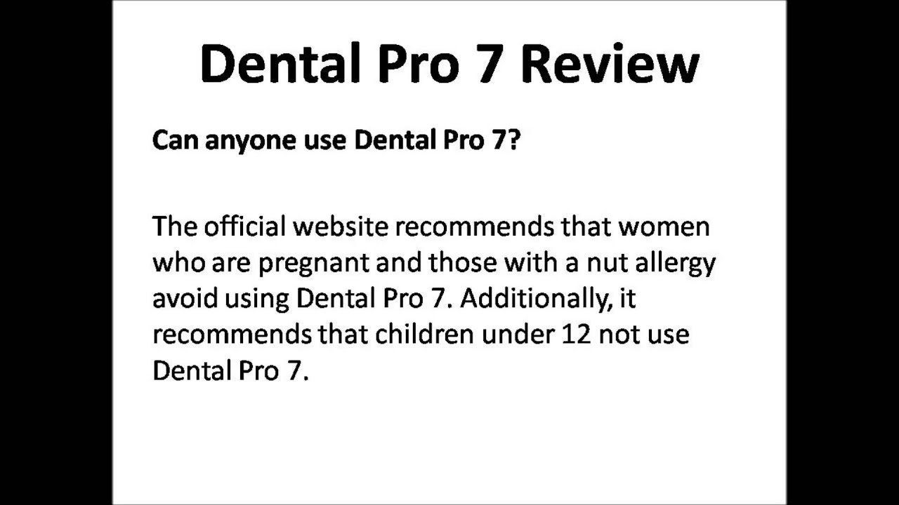 Dental Pro 7 Review YouTube