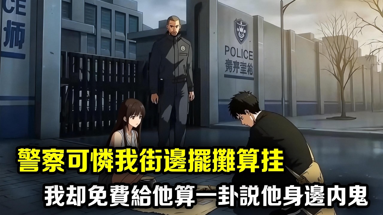 警察看我街边摆摊算挂以为我没钱吃饭，给我一百块请我吃饭，我却免费给他算一卦，说他身边有内鬼