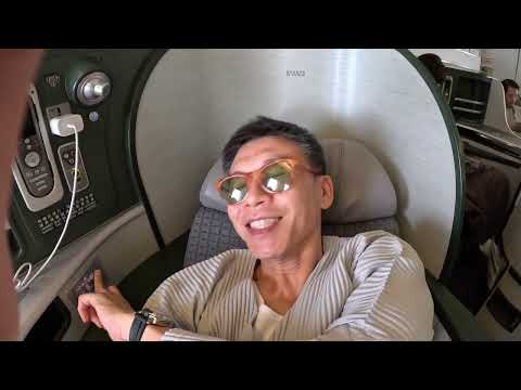 กรุงเทพ นิวยอร์ค EVA AIR business class 