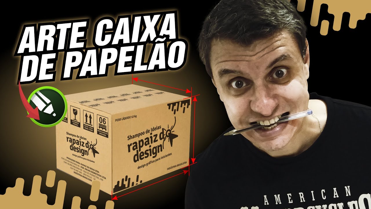 TUTORIAL: Como fazer faca e arte caixa de papelão do ZERO com apenas 3 medidas [Caixa de Embarque]