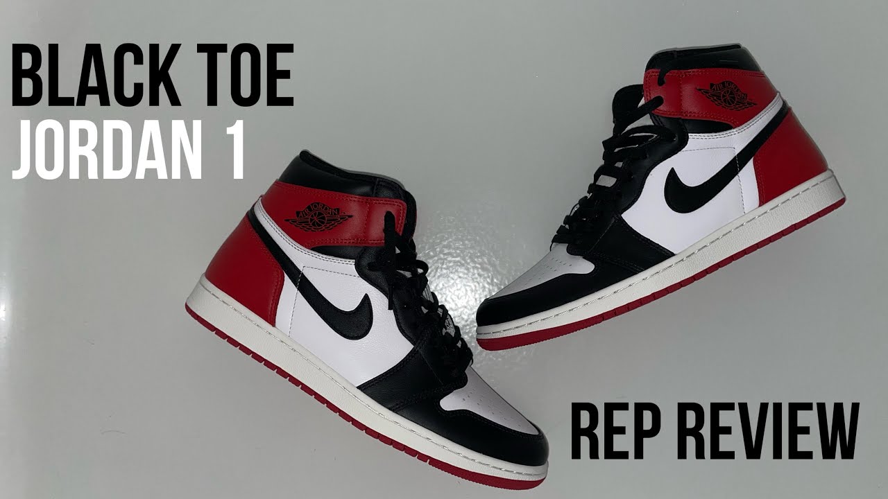 black and white jordan 1 reps