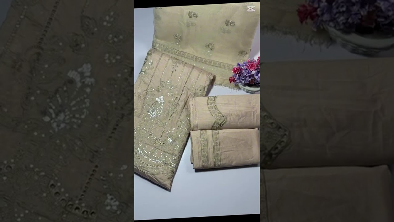 Arabic Lawn Chikankari Collection 2025 | Sky Blue, Pistachio,Camel| Premium Summer Outfits Pakistan"