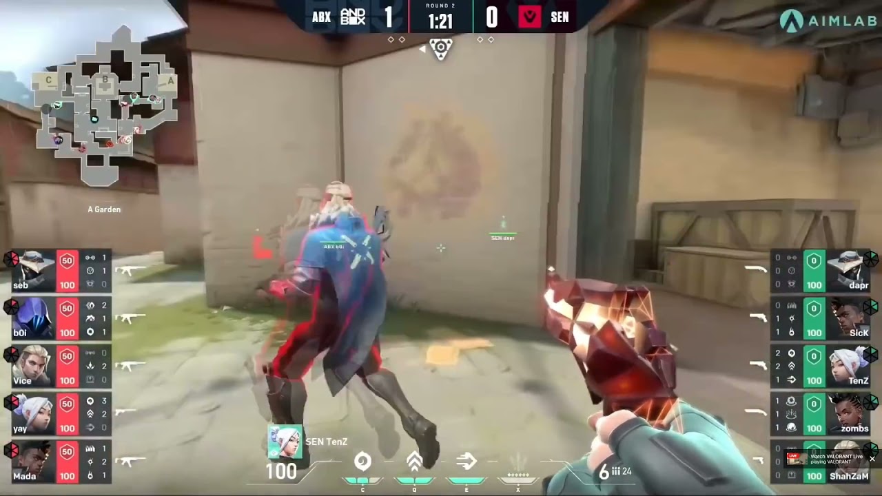 TenZ trolling behind enemy lines