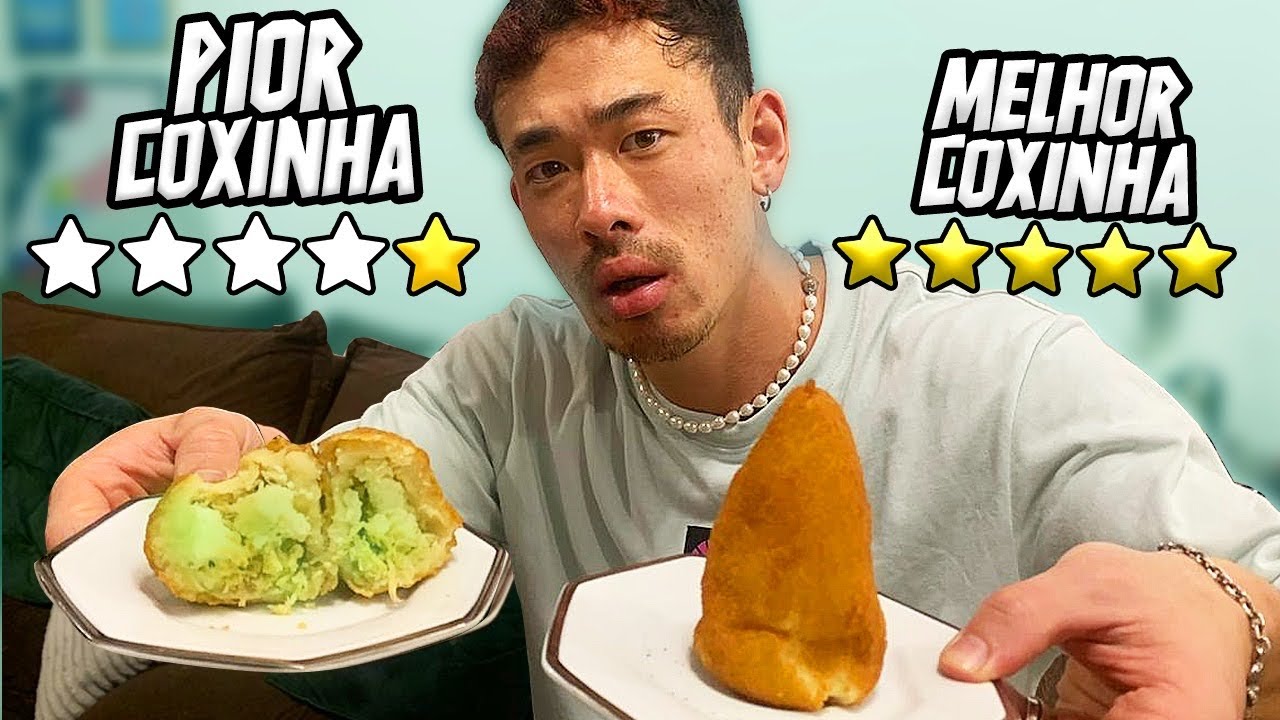 PEDI a COXINHA de PIOR e a MELHOR AVALIAÇÃO do APLICATIVO  *veio ESTRAGADO* decepcionante