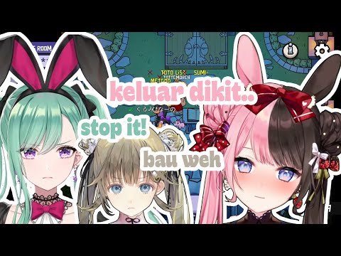 Hina-no keeps farting and annoying everyone【VSPO Clip / SUB ID / EN (CC)】