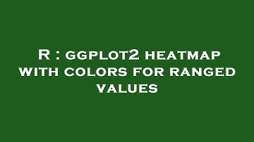 R : ggplot2 heatmap with colors for ranged values